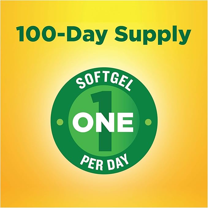 Nature Made CoQ10 200 mg, Dietary 100 Softgels, 100 Day