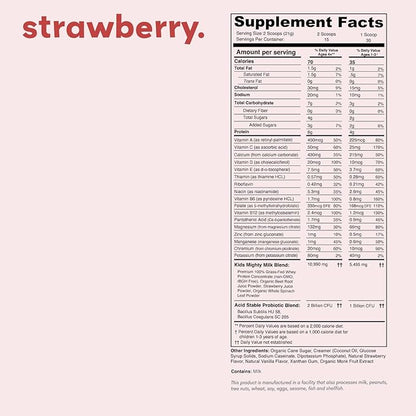 Mighty Strawberry Milk 2 Billion 15-30 Servings