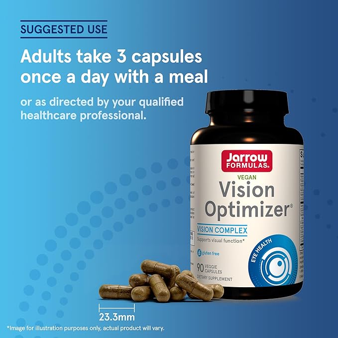 Jarrow Formulas Vision Optimizer, Dietary Supplement, 90 Capsules, 30 Day