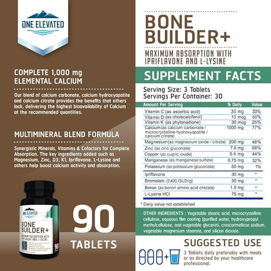Comprehensive Bone Builder Calcium Supplement. Formulated D3. Works
