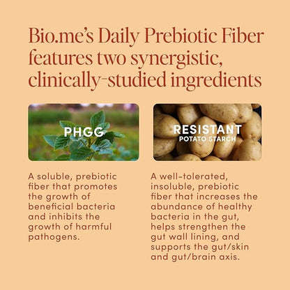 Daily Prebiotic Fiber (Chai) - Fiber Supplement Powder for Digestive Health & Gut Health - Fiber Powder Prebiotics, Non-GMO Dietary Fiber, Gluten & Sugar Free Soluble Fiber Supplements-30 Servings