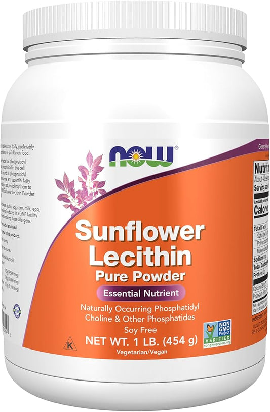 NOW Supplements, Sunflower Lecithin with naturally 1-Pound