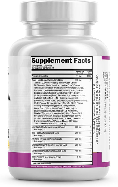 Clean Nutraceuticals Milk Thistle NAC Chanca 60 Count
