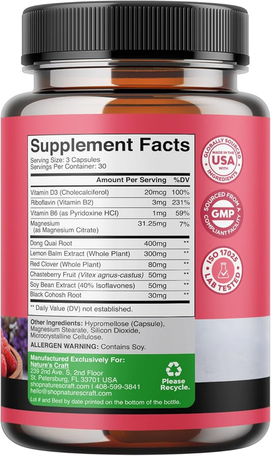 Complete Herbal Menopause Supplement for Women