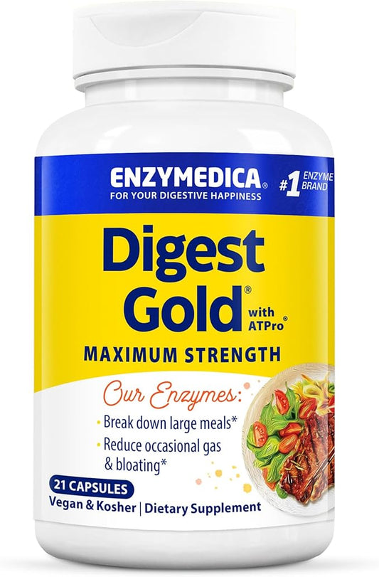 Enzymedica Digest Gold + ATPro, Maximum 14 Key 21 Capsules