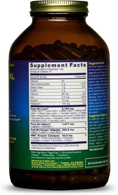 HEALTHFORCE SUPERFOODS Vitamineral Green 400 Capsules