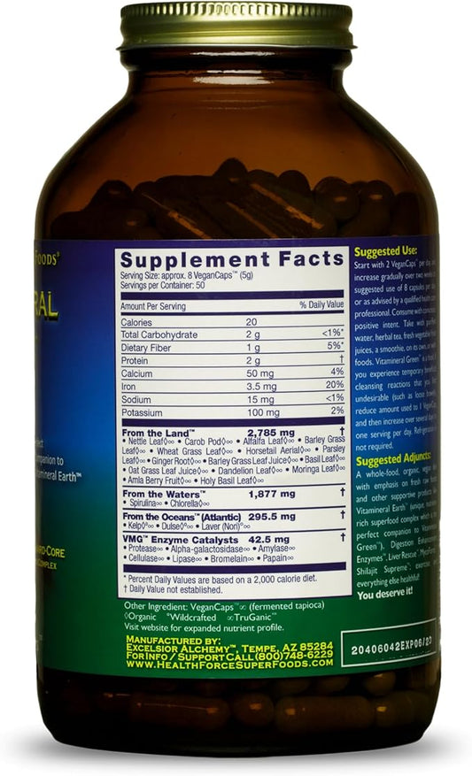 HEALTHFORCE SUPERFOODS Vitamineral Green 400 Capsules