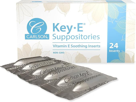 Carlson - Key-E Suppositories, 30 IU 24 Count
