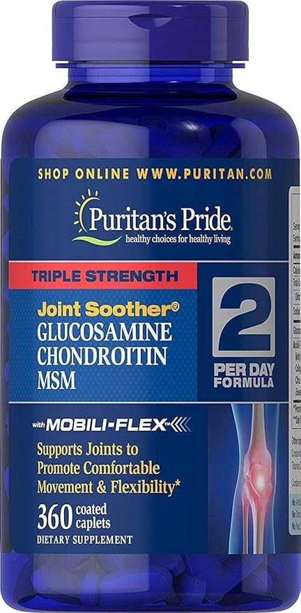 Puritan's Pride Glucosamine, Chondroitin & MSM Soother-2 Per