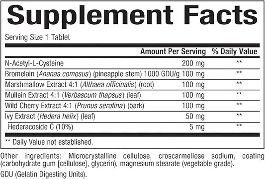 Lung, Bronchial & Sinus Health by 90 Tablets