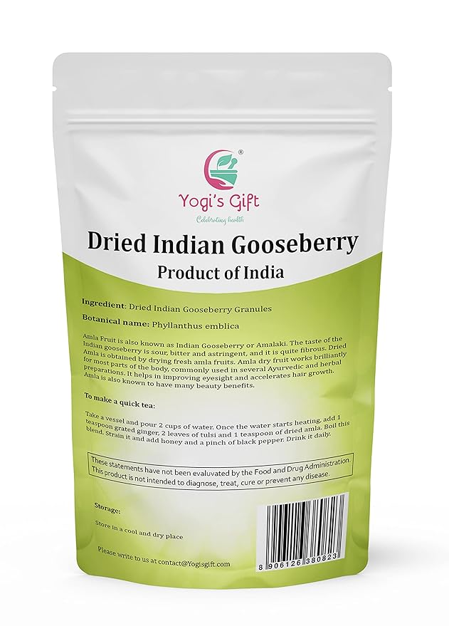 Dried Amla/Gooseberry Cut & Sifted 1 LB