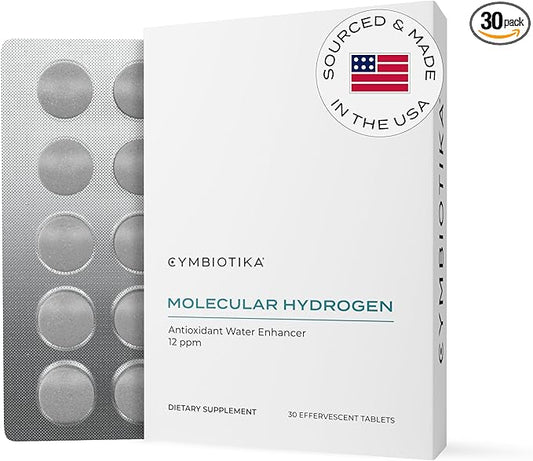 CYMBIOTIKA Molecular Hydrogen Water Tablets 30 Tablets, 12 ppm