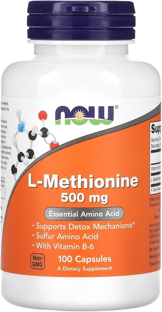 NOW Foods L-Methionine 500 mg 100
