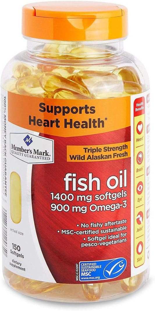 Member's Mark - Omega 3, Fish 1400 mg (900 mg 150 Softgels