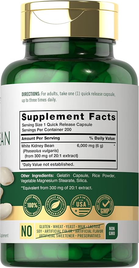 Carlyle White Kidney Bean 6000mg | 200 Count
