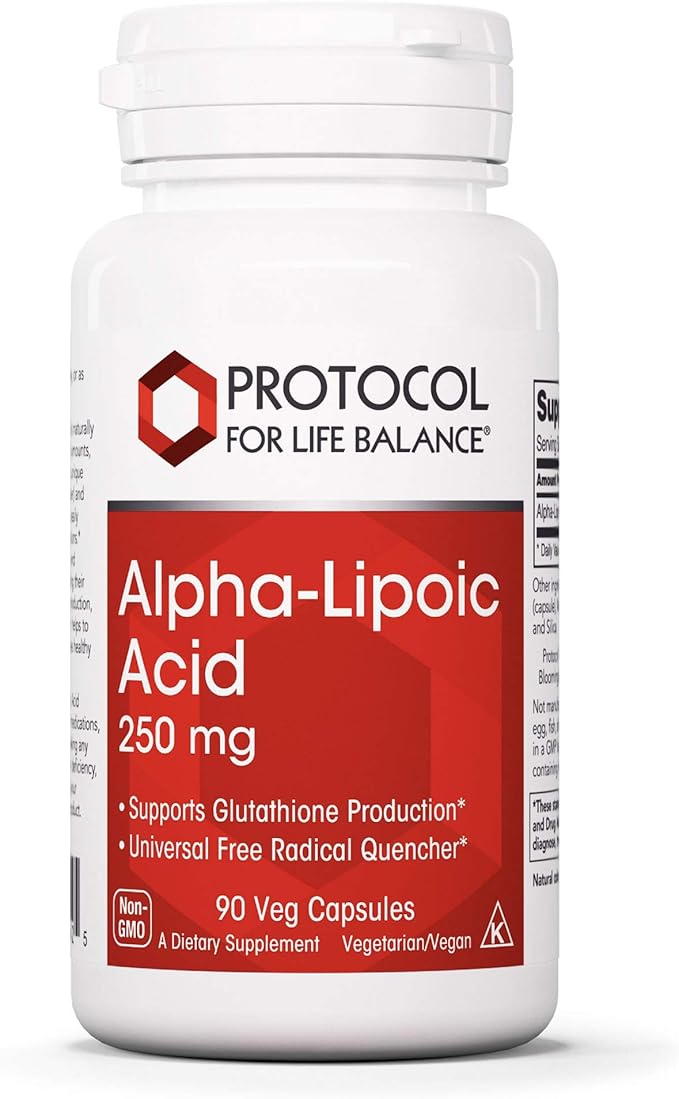 Protocol Alpha-Lipoic Acid 250mg 90 Veg