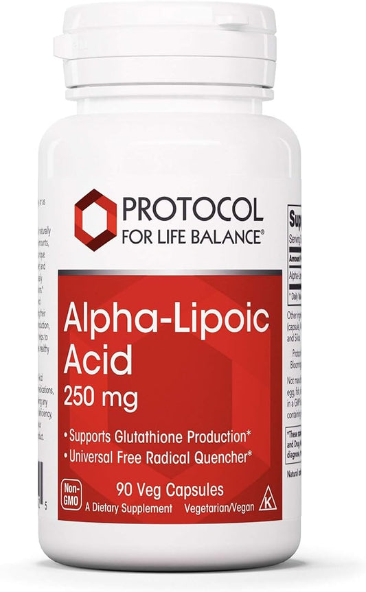 Protocol Alpha-Lipoic Acid 250mg 90 Veg