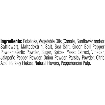 Kettle Brand Potato Chips, Pepperoncini Kettle Chips, 7.5 Oz (Pack of 12)