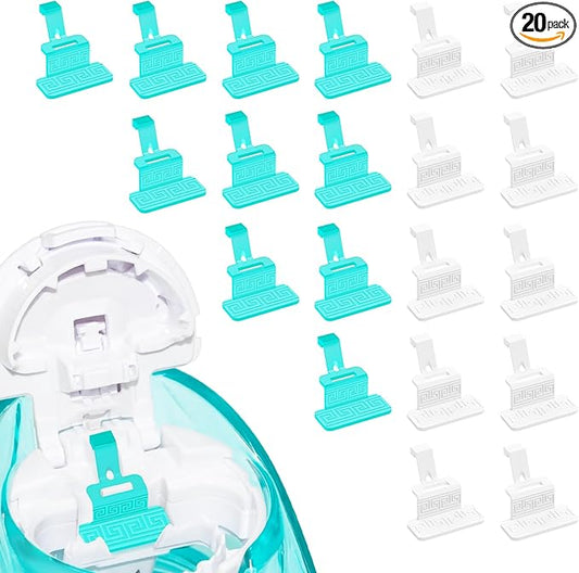 FireAnt Silicone Salt Pads Refills Compatible (20Pack-White10+Blue10)