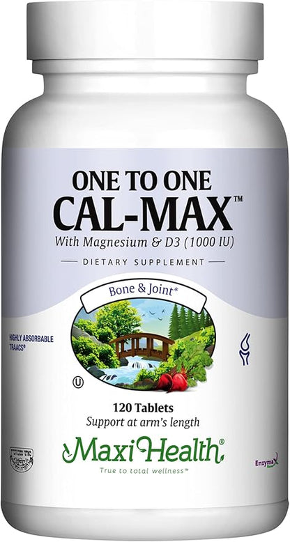 Maxi Health 500 mg Calcium Supplement D3 (1000 (1000 IU) (500 mg) 120 Tablets