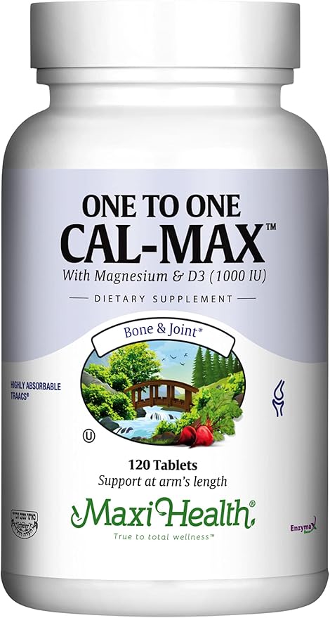 Maxi Health 500 mg Calcium Supplement D3 (1000 (1000 IU) (500 mg) 120 Tablets