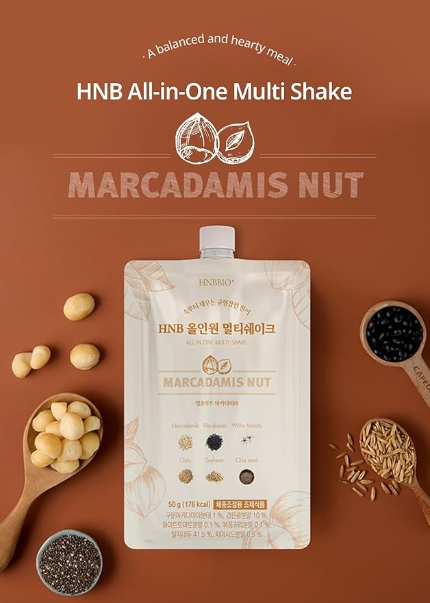 [Korean Food] All-In-One Multi Shake Macadamia (50g*7ea) | 12.35 oz (350 g)