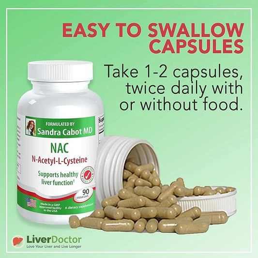 LiverDoctor NAC 600 mg Capsules 600 mg (90 Capsules)