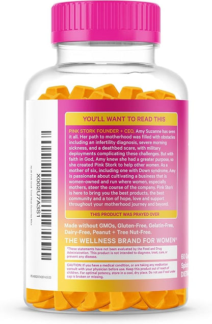 Pink Stork Bloat Gummies 60 Spiced