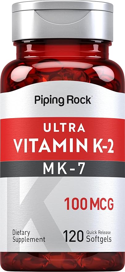 Piping Rock Vitamin K2 MK-7 100 mcg 120 Softgels