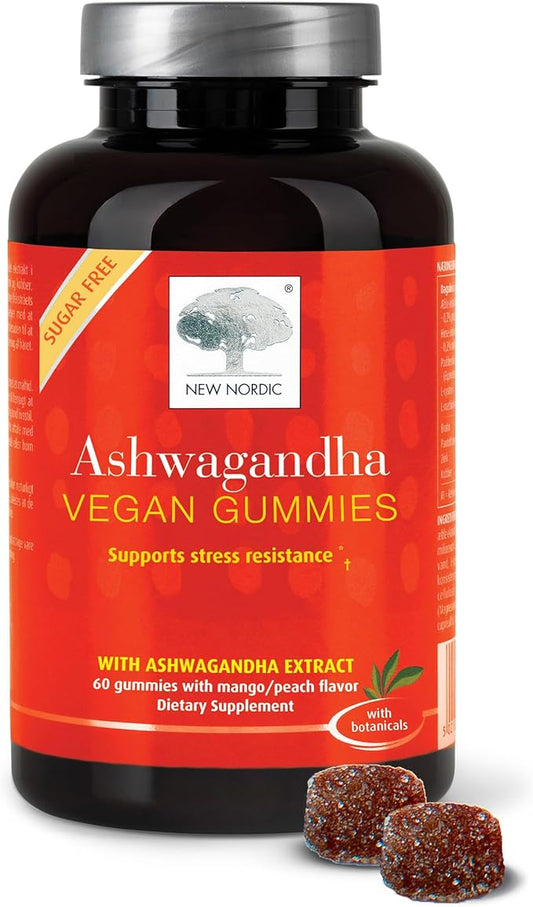 NEW NORDIC Ashwagandha Gummies 300 mg 60 Gummies
