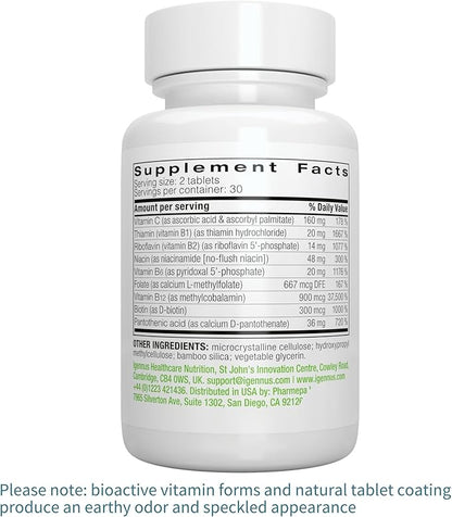Super B-Complex – Methylated B Vitamins, B12 Methylcobalamin, 60 Small