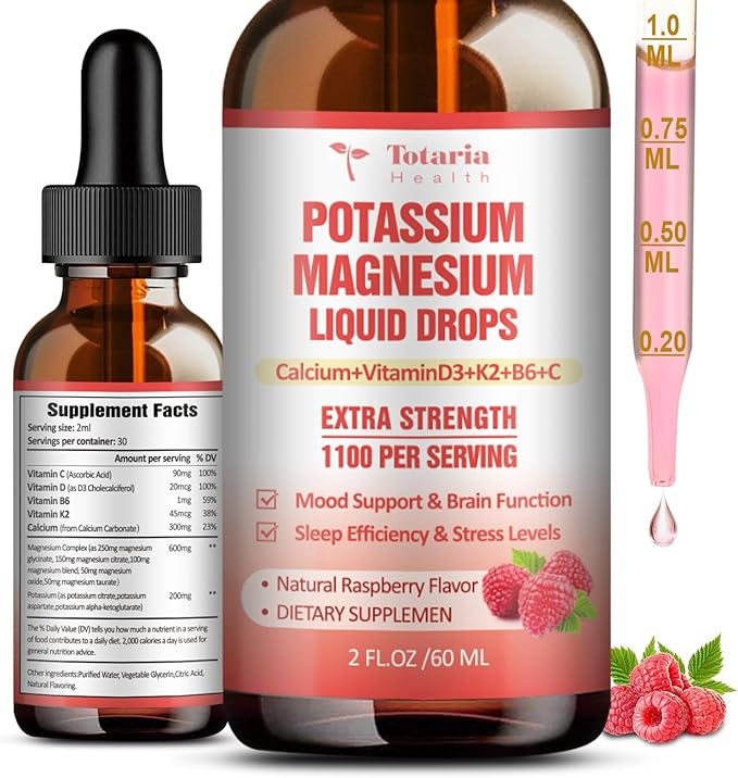 Potassium Magnesium Supplement Triple Complex Magnesium
