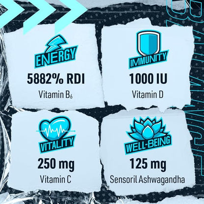 Blue Star Nutraceuticals Vitality for Men - Multivitamin & Mineral Formula for Men who Workout, w/Ashwagandha and B-Vitamins - Energy You’ll Notice - 90 Veggie Capsules
