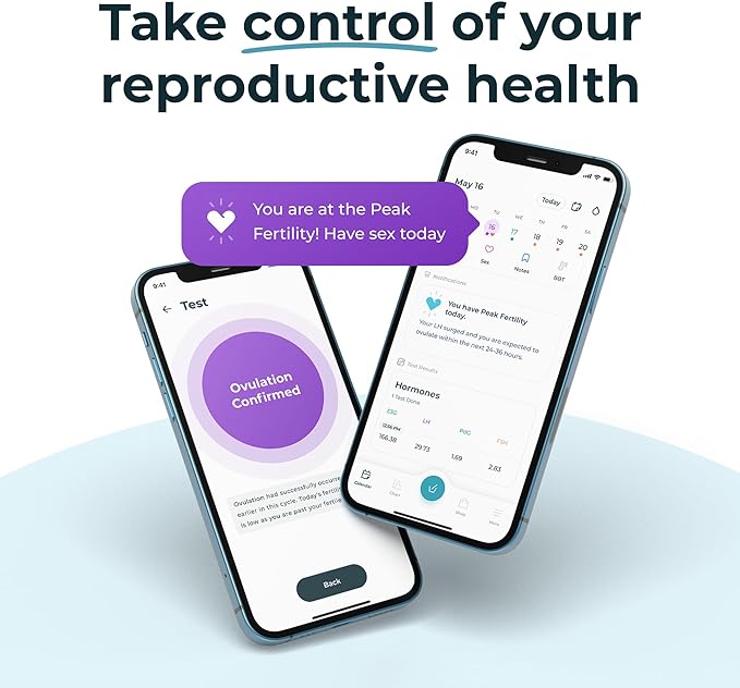 Inito Fertility Monitor & Hormone Tracker 15 Test 7 Plus 8 Plus)