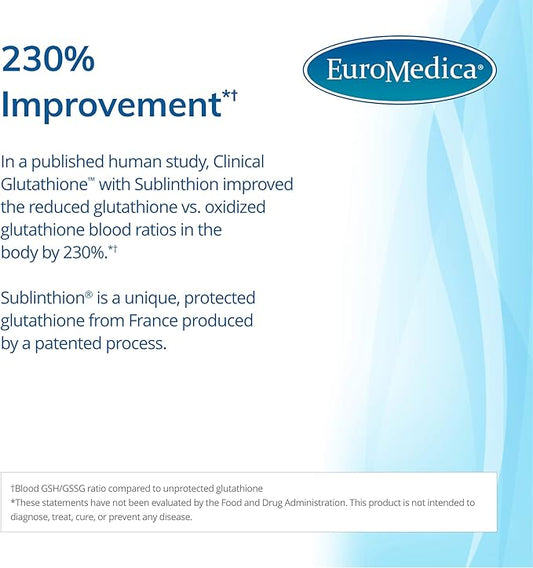 Euromedica Clinical Glutathione 60 Tablets 30 Servings
