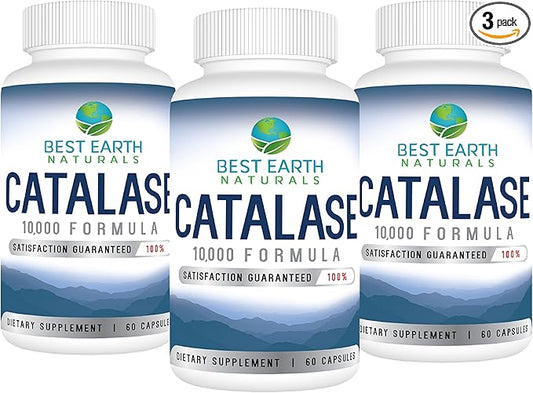 Catalase Supplement 10,000 with Saw Palmetto, 180 Capsules 3 (90-Day (90-Day Supply)