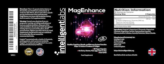 MagEnhance Magtein® Magnesium Complex Supplement Magnesium 90 Capsules