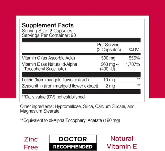 Viteyes AREDS 2 Zinc Free Macular 180 Ct
