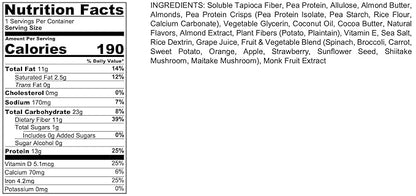 VITAMINBAR Nutrition Bar 12G Protein (12 Bars)