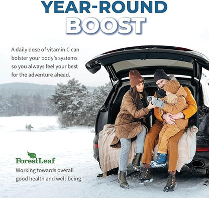 ForestLeaf Liposomal C - 1000mg Capsules - Immune Booster with MCT Oil & Sunflower Lecithin - Superior Absorption - High Dose C (Unflavored - 120 Veg Cap)