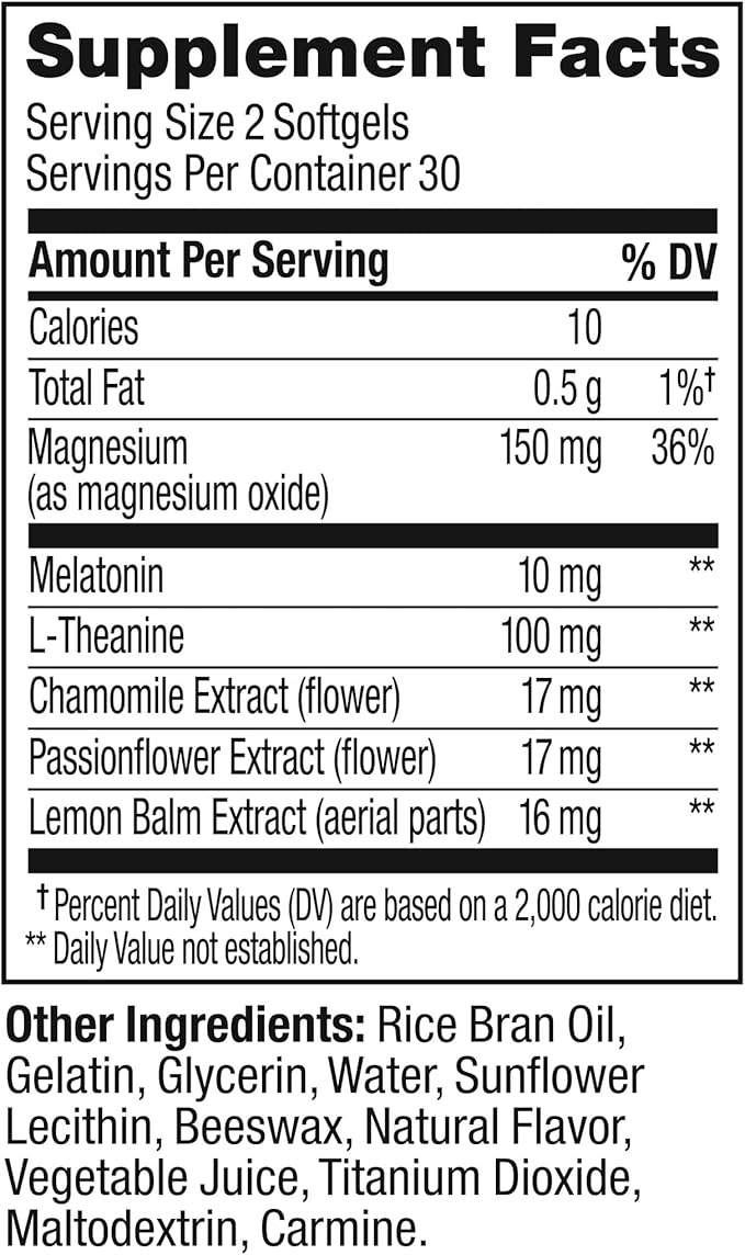 OLLY Ultra Strength Sleep Softgels, 10mg 60 Count