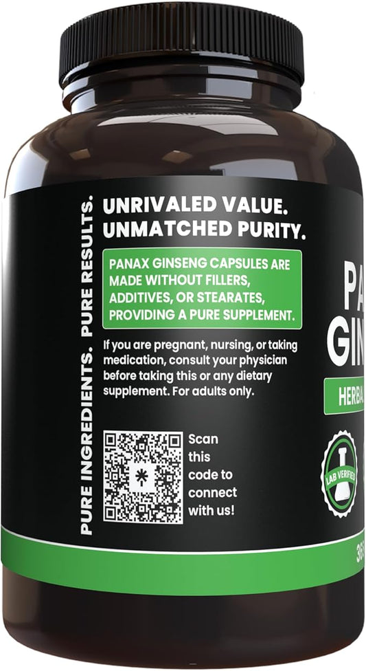 PURE ORIGINAL INGREDIENTS Panax Ginseng (365