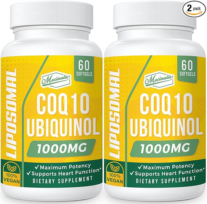 1000mg Liposomal CoQ10 Softgels CoQ10 Ubiquinol Q10 | 120 Softgels