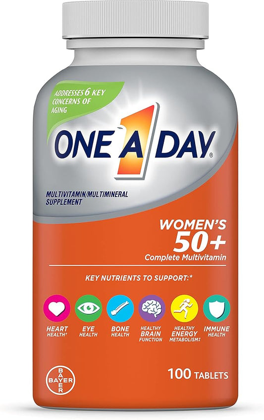 One A Day Women’s 50+ Multivitamins, 100 count
