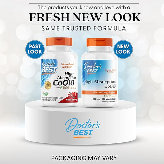 Doctor's Best High Absorption CoQ10 100 mg 360 Veggie 1)