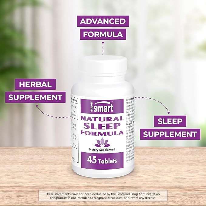 Supersmart - Natural Sleep Formula (Advanced 45 Tablets