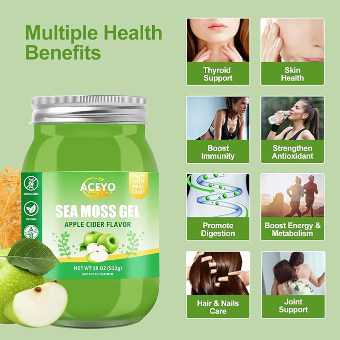 (18 OZ) Irish Sea Moss Gel 102 Vitamins