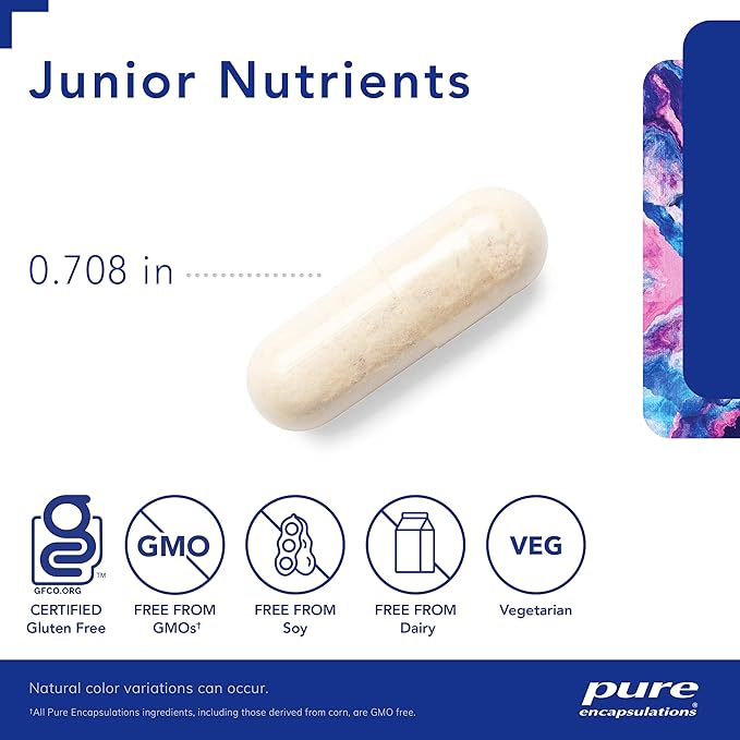 Pure Encapsulations Junior Nutrients D3 & 120 Capsules