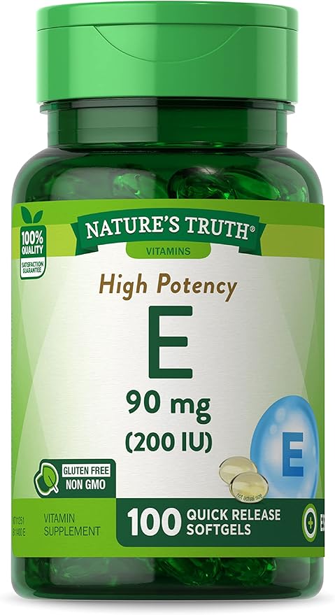 Nature's Truth Vitamin E Softgels 200 IU 100 Softgels