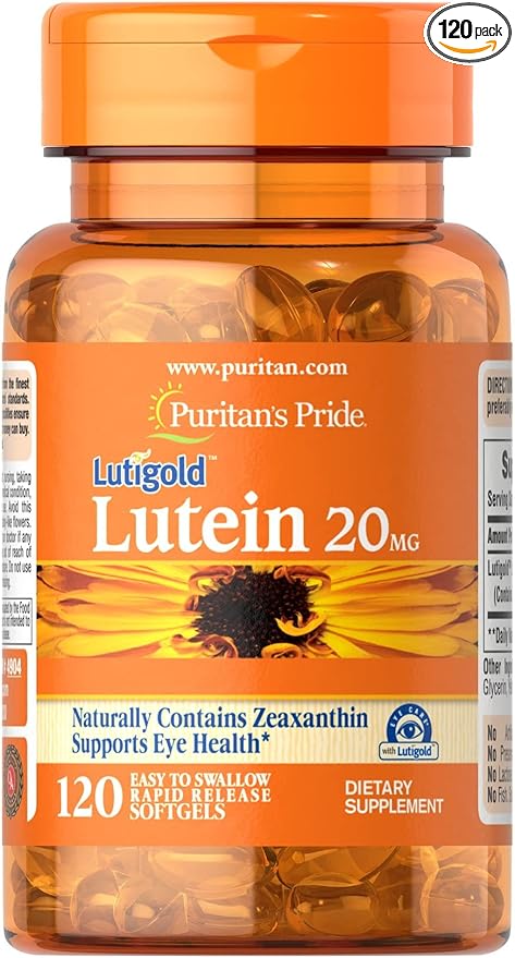Puritan's Pride Lutein 20 mg 120 Count